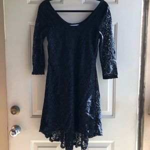 Fancy Black Lace Dress